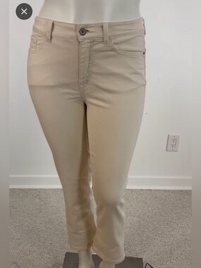 👛(ANY 2/30) SANTANA Off White Ankle Jeans, 10 (Video)